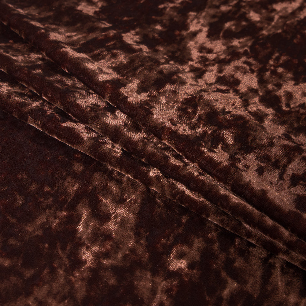 Stretch Crushed Velour - Chocolate - Joann Fabrics