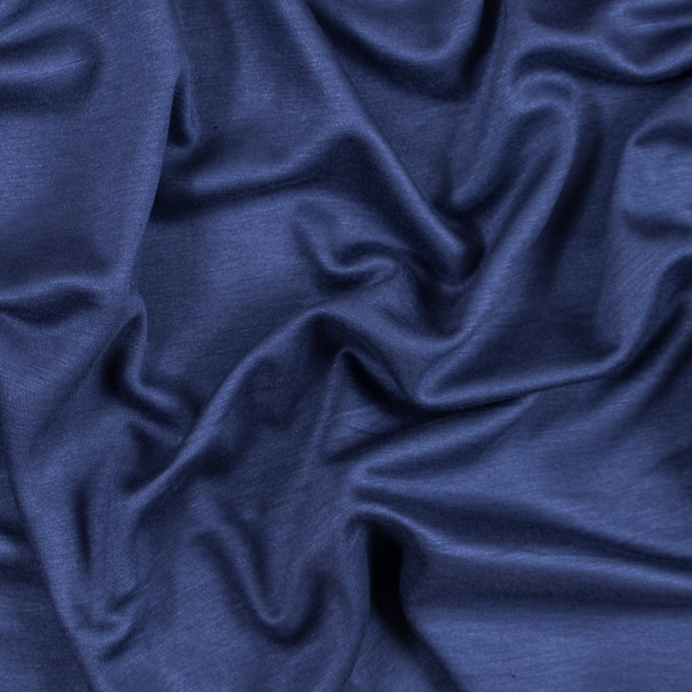 Italian Insignia Blue and Black Reversible Double Knit - Joann Fabrics