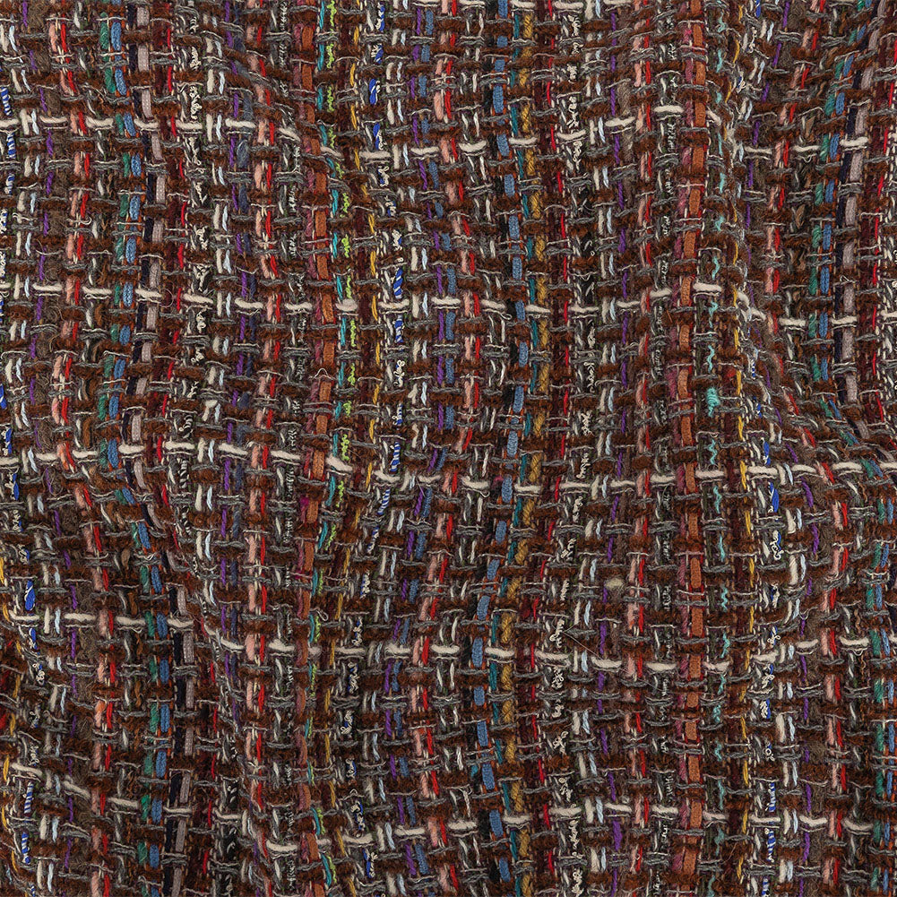 Italian Chocolate Multicolor Blended Wool Tweed - Joann Fabrics