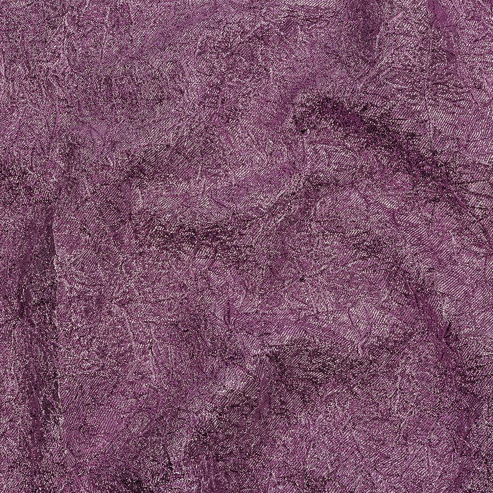 Astrolabe Metallic Bright Orchid Crinkled Luxury Brocade with Black Backing - Joann Fabrics