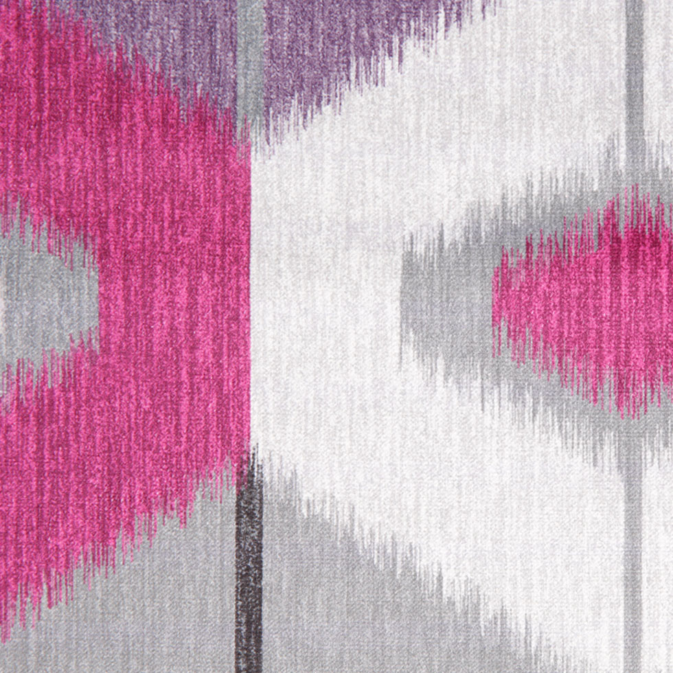 Fuchsia Large-Scale Ikat Geometric Upholstery Velvet - Joann Fabrics