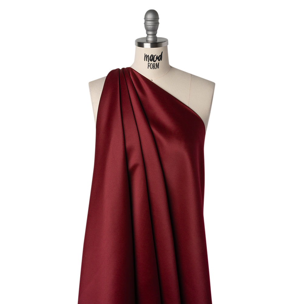 Polyester Satin - Wine Red - Designer Deadstock - Joann Fabrics