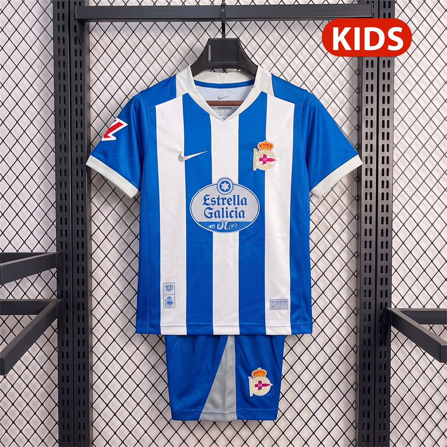 Deportivo de La Coruna 26-27 Home Kids Kit - Fans Version - UnitedFutballJersey