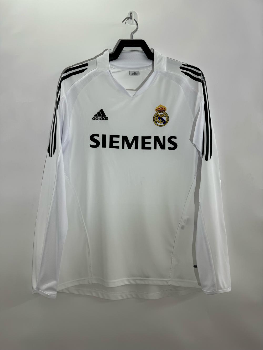 2005/2006 Retro Long Sleeve Real Madrid Home Soccer Jersey 1:1 Thai Quality