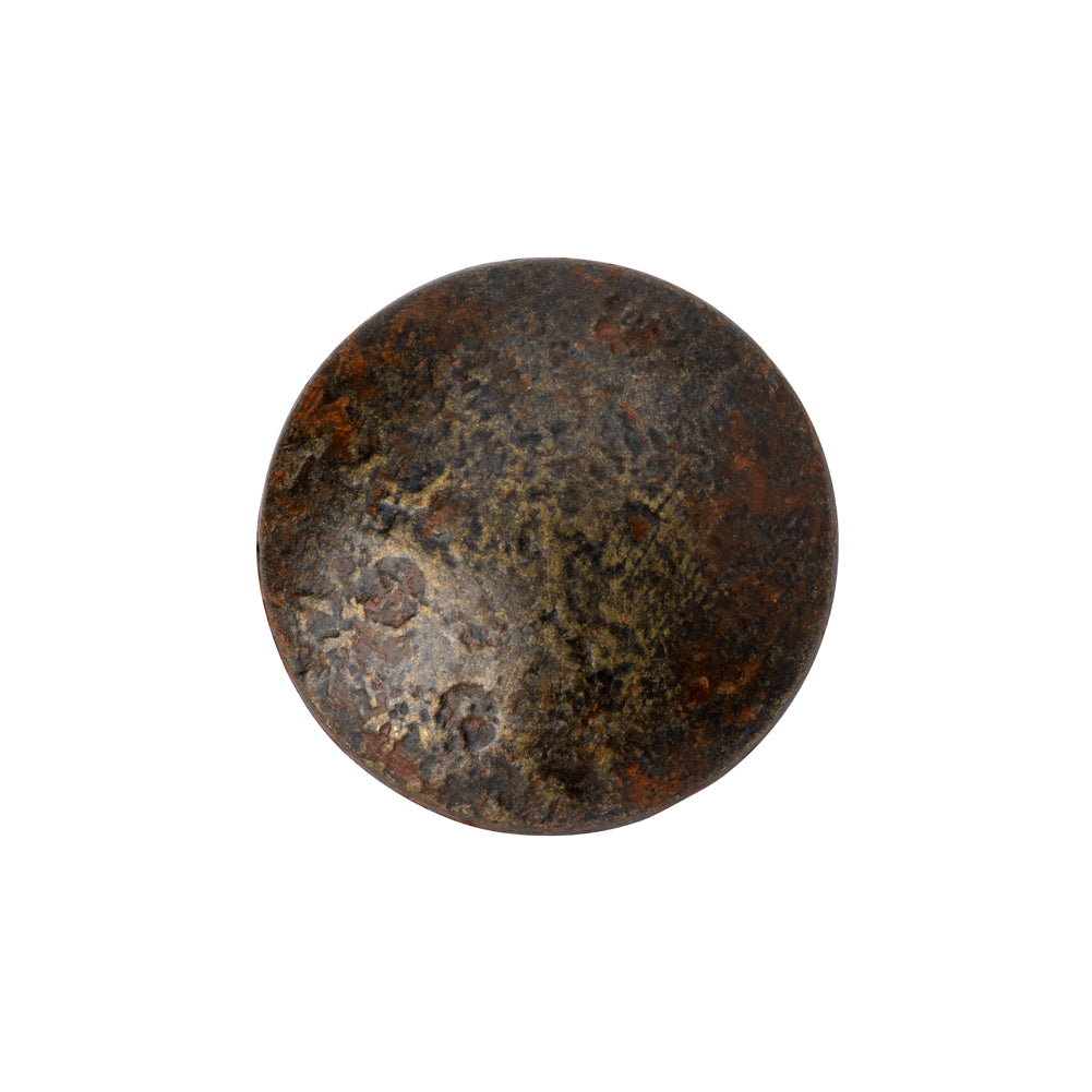 Metal Shank Back Button - 36L/23mm - Distressed Antique Brass - Joann Fabrics