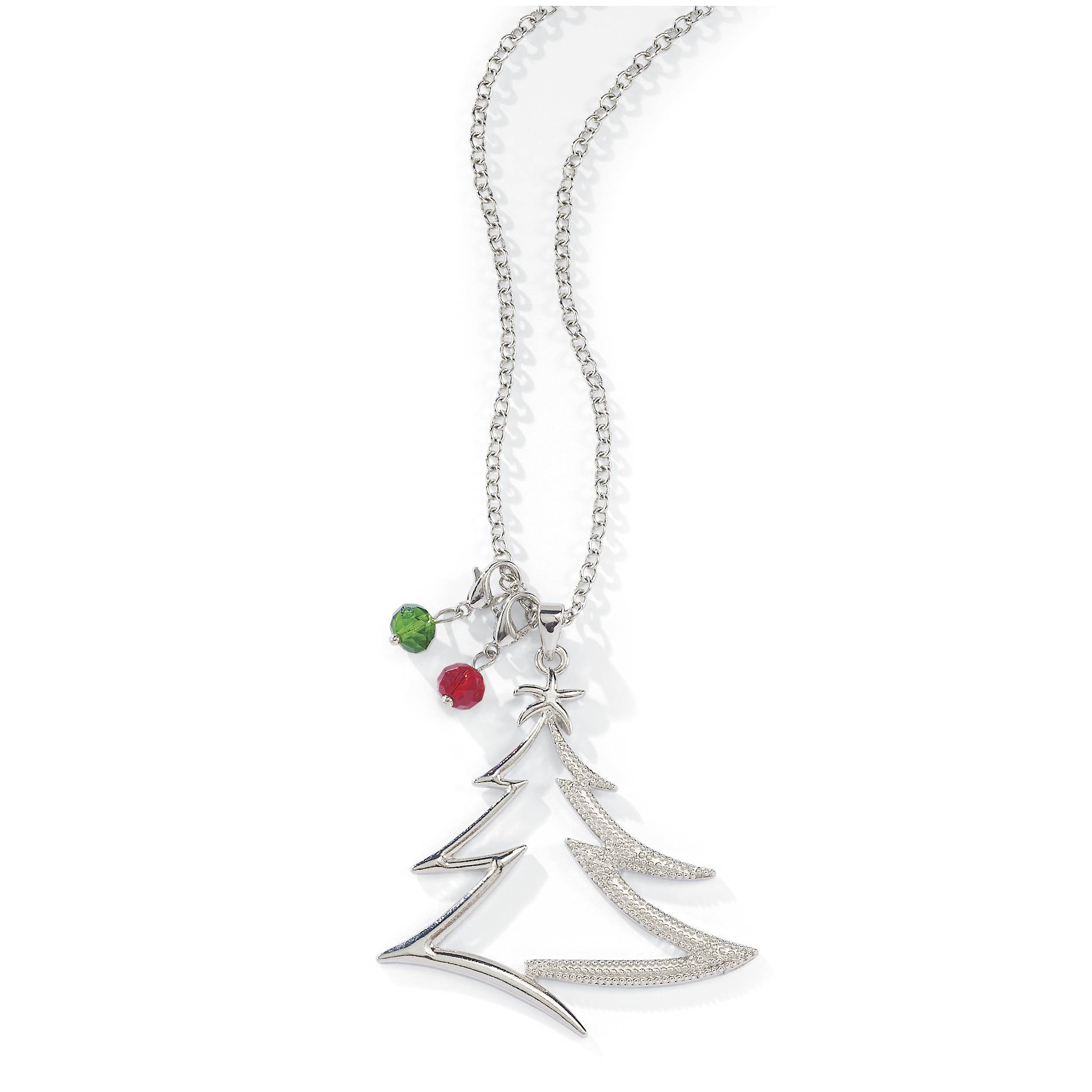 Tree Necklace, Faceted Bead Accents, 26