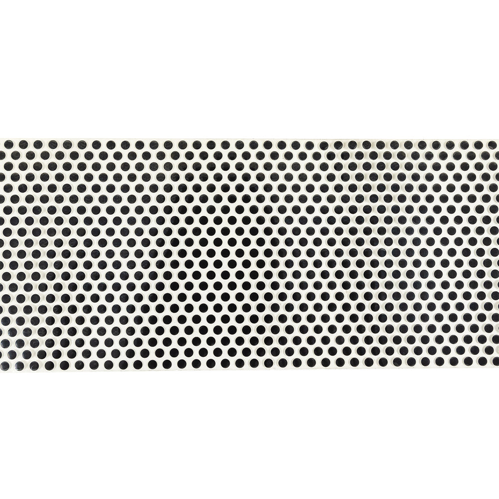 Vintage Diamond Patterned Black Circles on Clear Iron on Film - 4