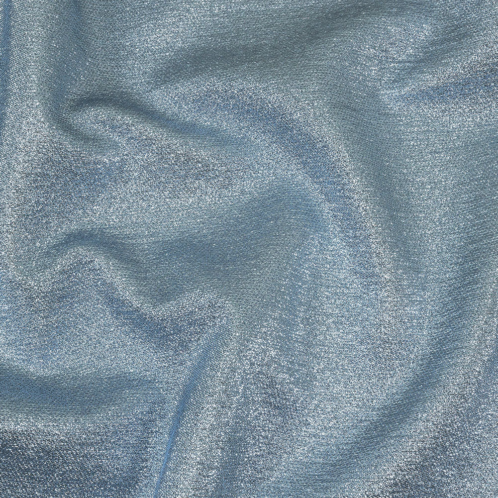 Geode Metallic Blue and Silver Crackle Luxury Brocade - Joann Fabrics