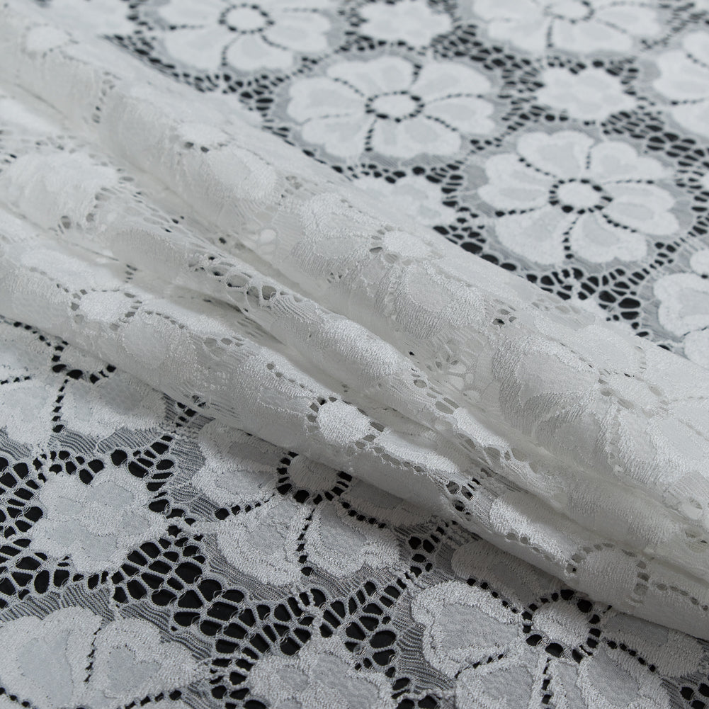 Stretch Crochet Lace - White Floral - Joann Fabrics