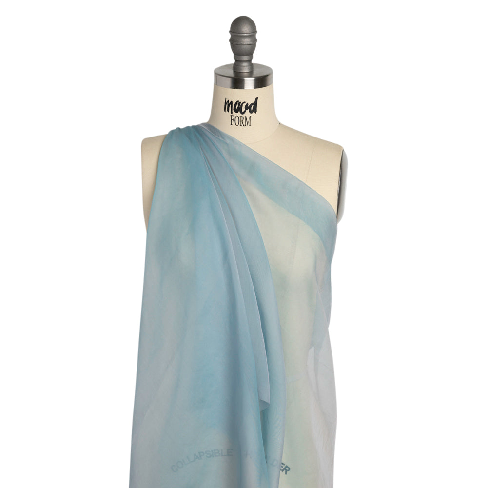 Chiffon-Like Silk Voile - Sky Blue and Rose Iridescent - Adelaide Collection - Joann Fabrics