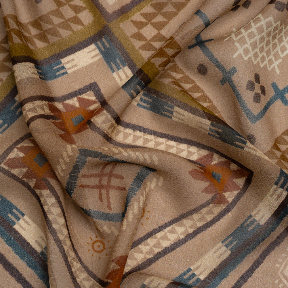 Mood Exclusive Taupe Anything But Deserted Viscose Chiffon - Joann Fabrics