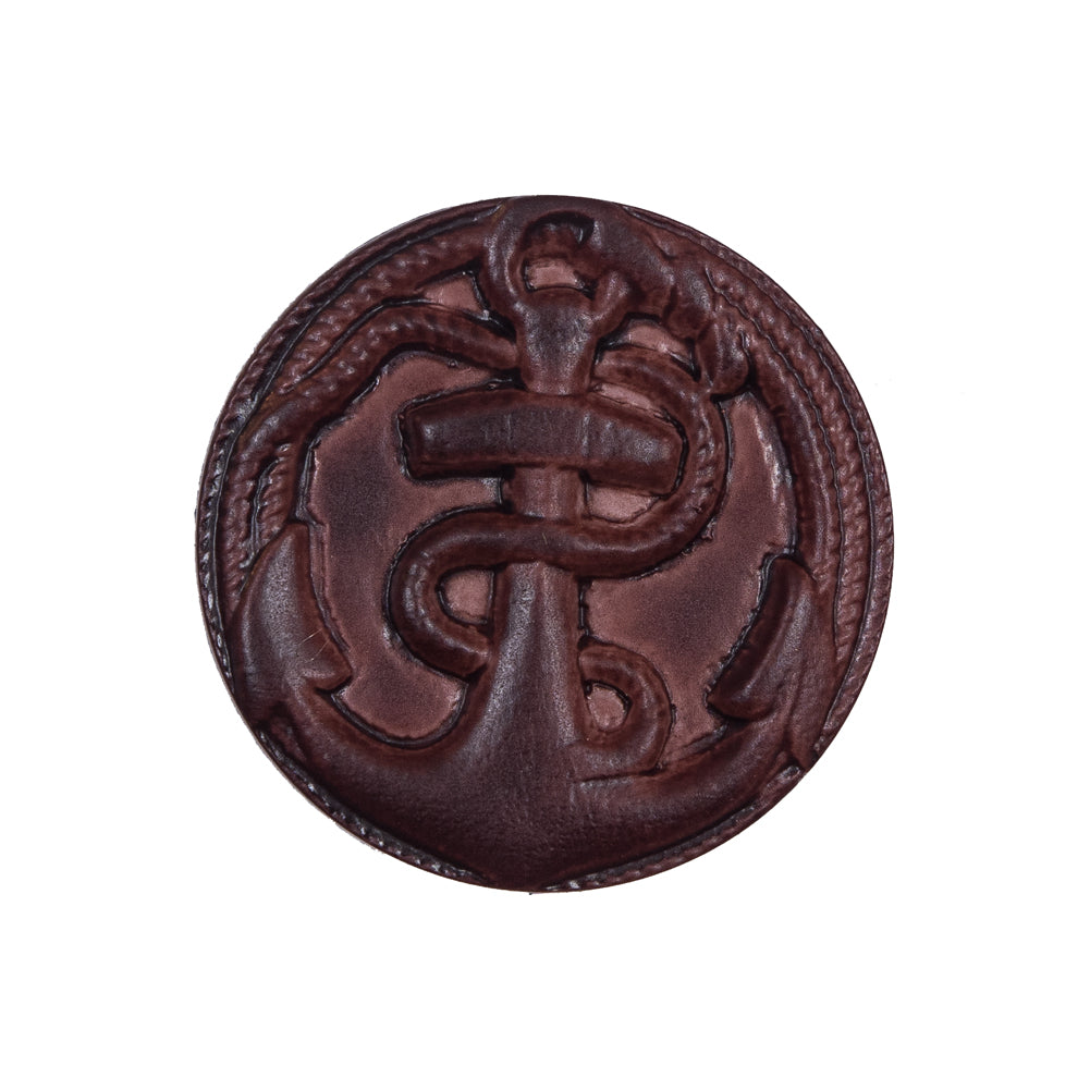 Italian Brown Anchor Plastic Shank Back Button - 40L/25.5mm - Joann Fabrics