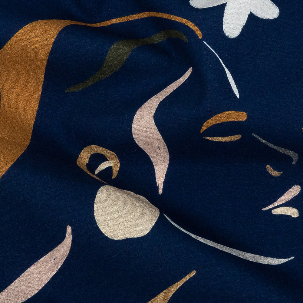 Mood Exclusive Twilight Blue Le Muse Cotton Poplin - Joann Fabrics