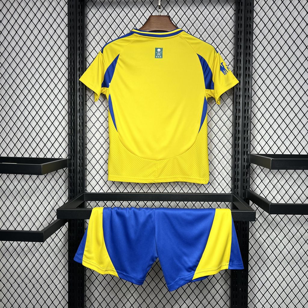 2024/2025 Al-Nassr Home Football Shirt Kids Size 1:1 Thai Quality