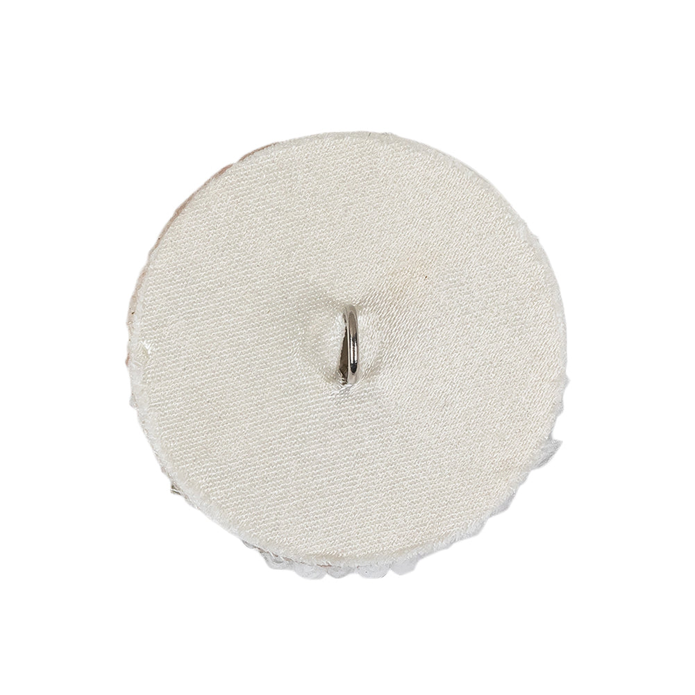 Vintage Satin White Seed Beaded Shank Back Button - 42L/27mm - Joann Fabrics