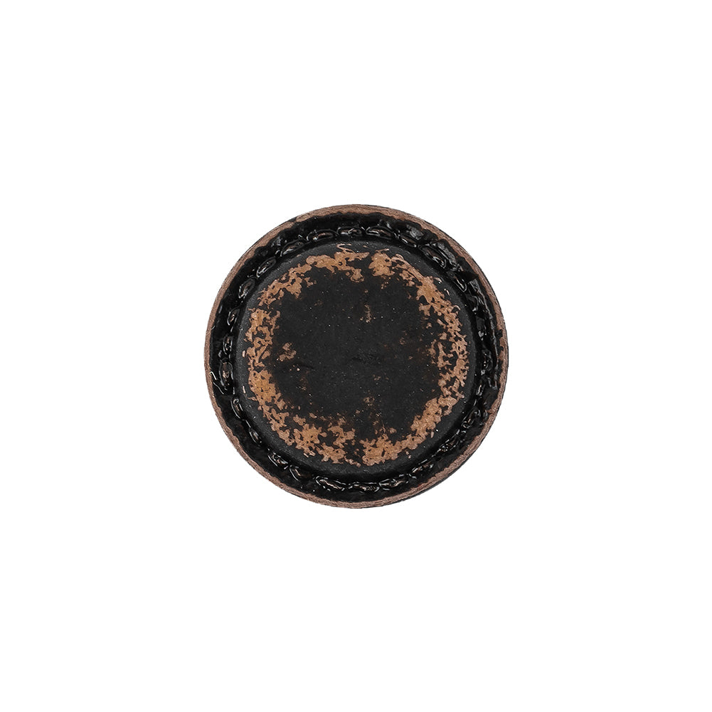 Italian Chocolate Plum and Canteen Weathered Faux Leather Shank Back Button - 28L/18mm - Joann Fabrics