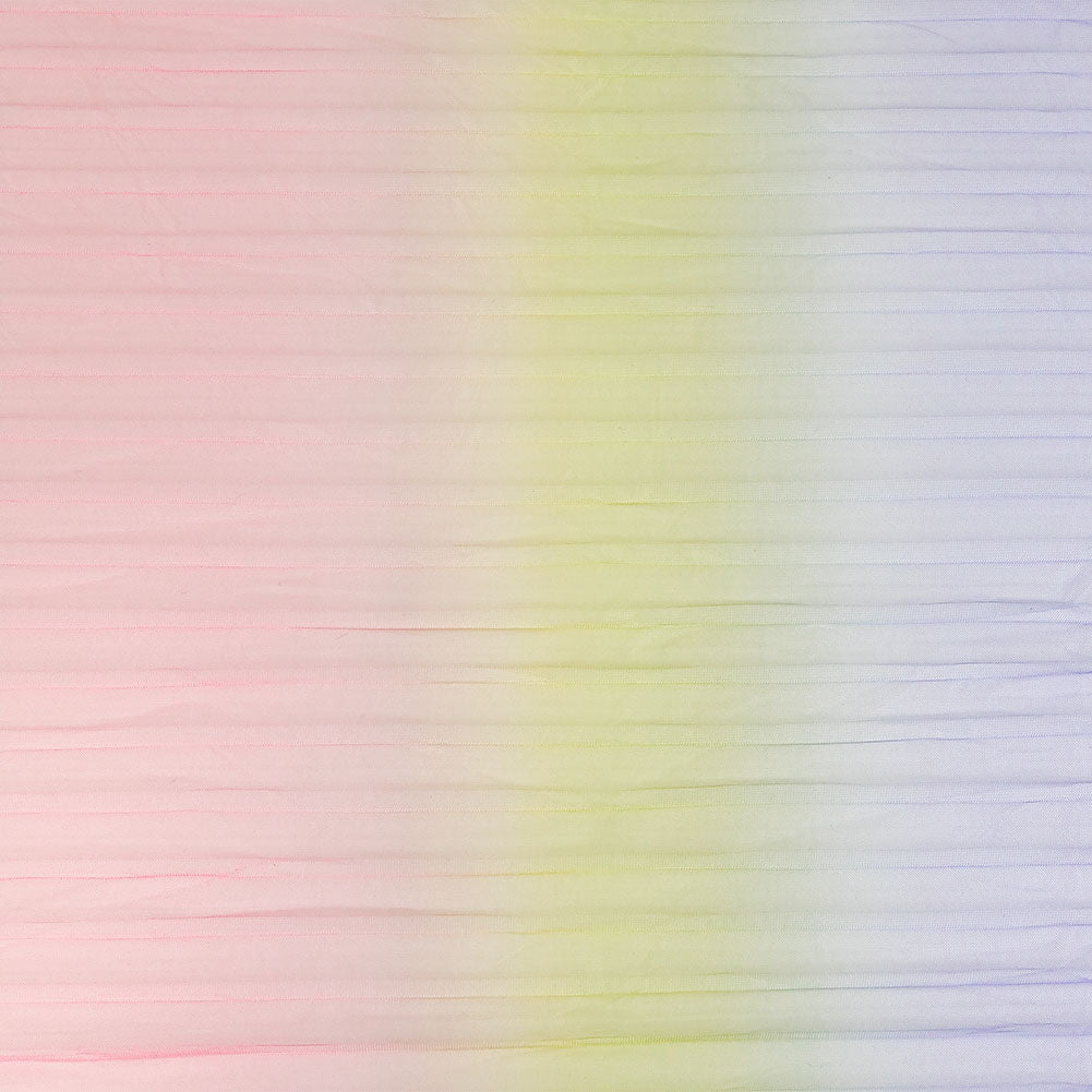 Purple, Pink and Yellow Ombre Stripes Pleated Tulle - Joann Fabrics