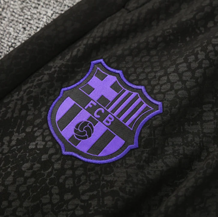 2025/2026 Barcelona Black and Purple Tracksuit