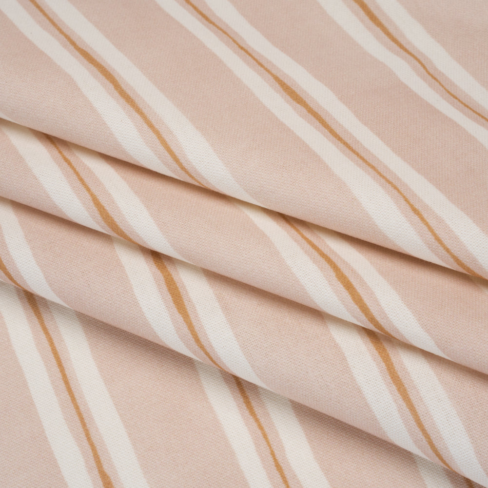Brushed Cotton and Linen Canvas Print - Plaster Painted Stripes - British Imported - Joann Fabrics