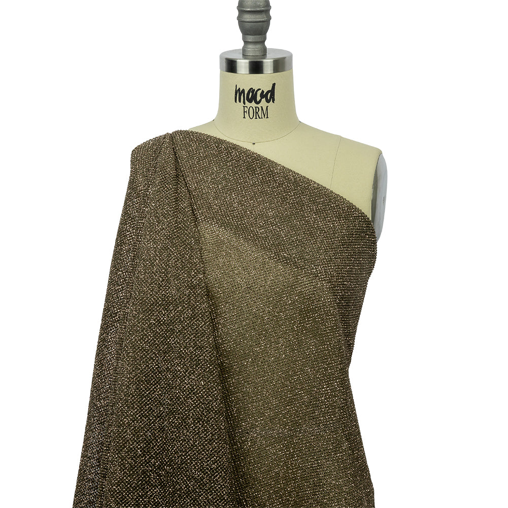 3D Puffy Glitter Tulle - Mink and Bronze Packed Polka Dots - Joann Fabrics