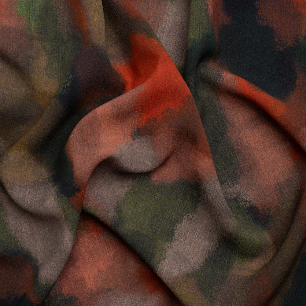 Mood Exclusive Red Fade Away Lightweight Polyester Crepe - Joann Fabrics