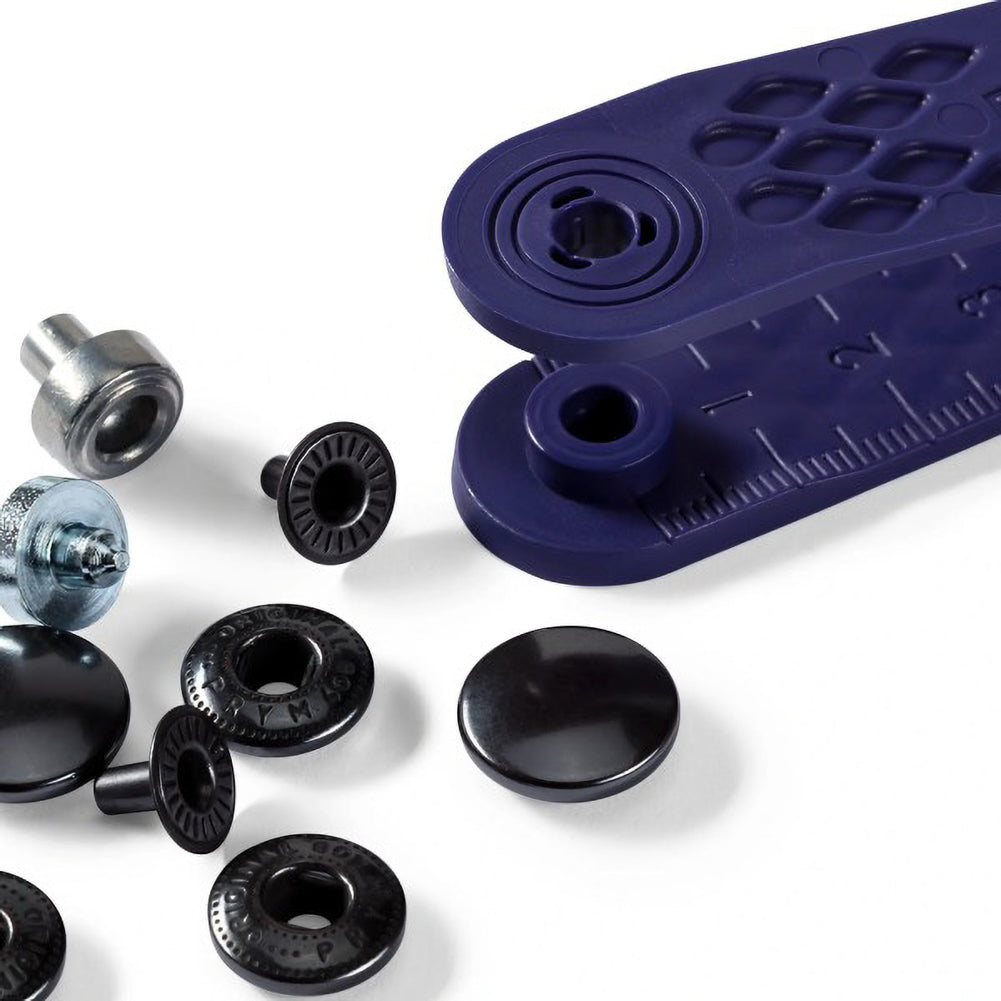 Prym Anorak Press Fasteners with Tools - Oxidized Black 15mm - 10pc - Joann Fabrics