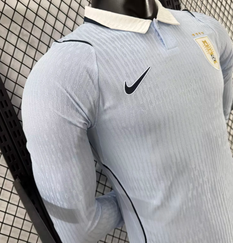 2026 Long Sleeve Player Version Uruguay National Team Home Football Jersey 1:1 Thai Quality