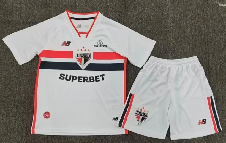 2026/2027 São Paulo Home Jersey 1:1 Thai Quality Kids Size