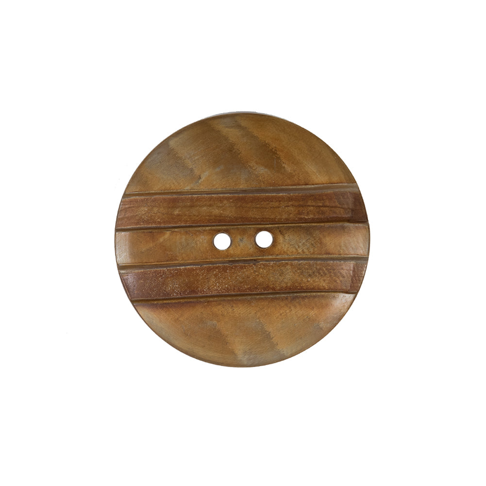 Striped Natural 2-Hole Horn Button - 40L/25.5MM - Joann Fabrics