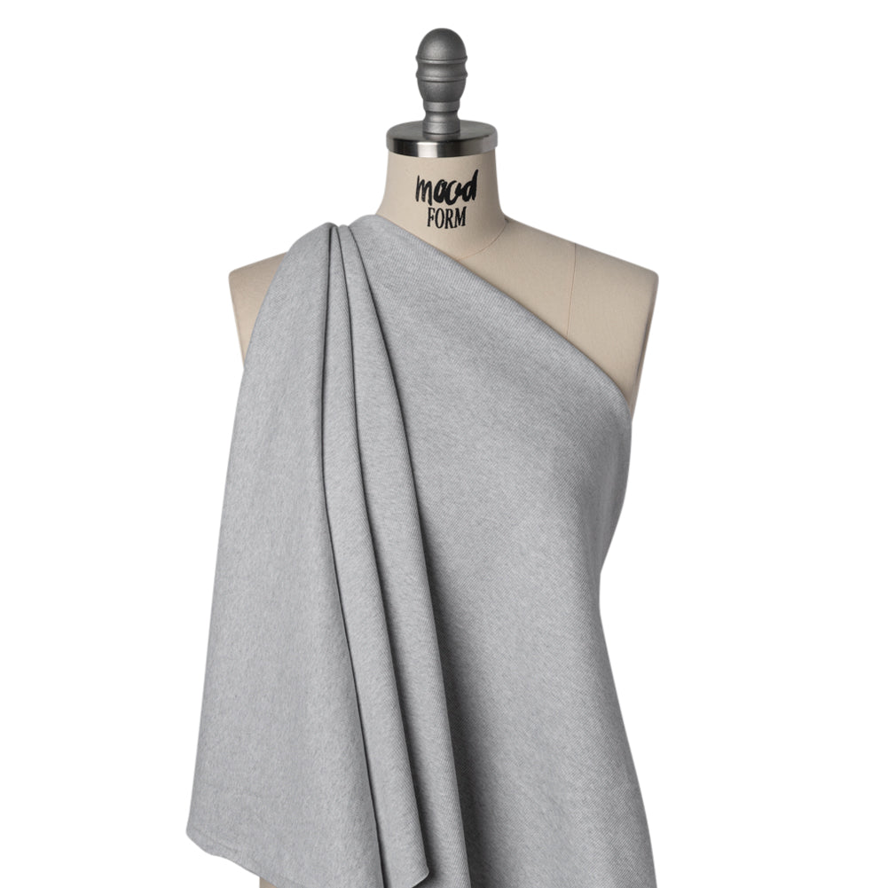 Stretch Cotton 2x2 Rib Knit - Light Heathered Gray - Deadstock - Joann Fabrics