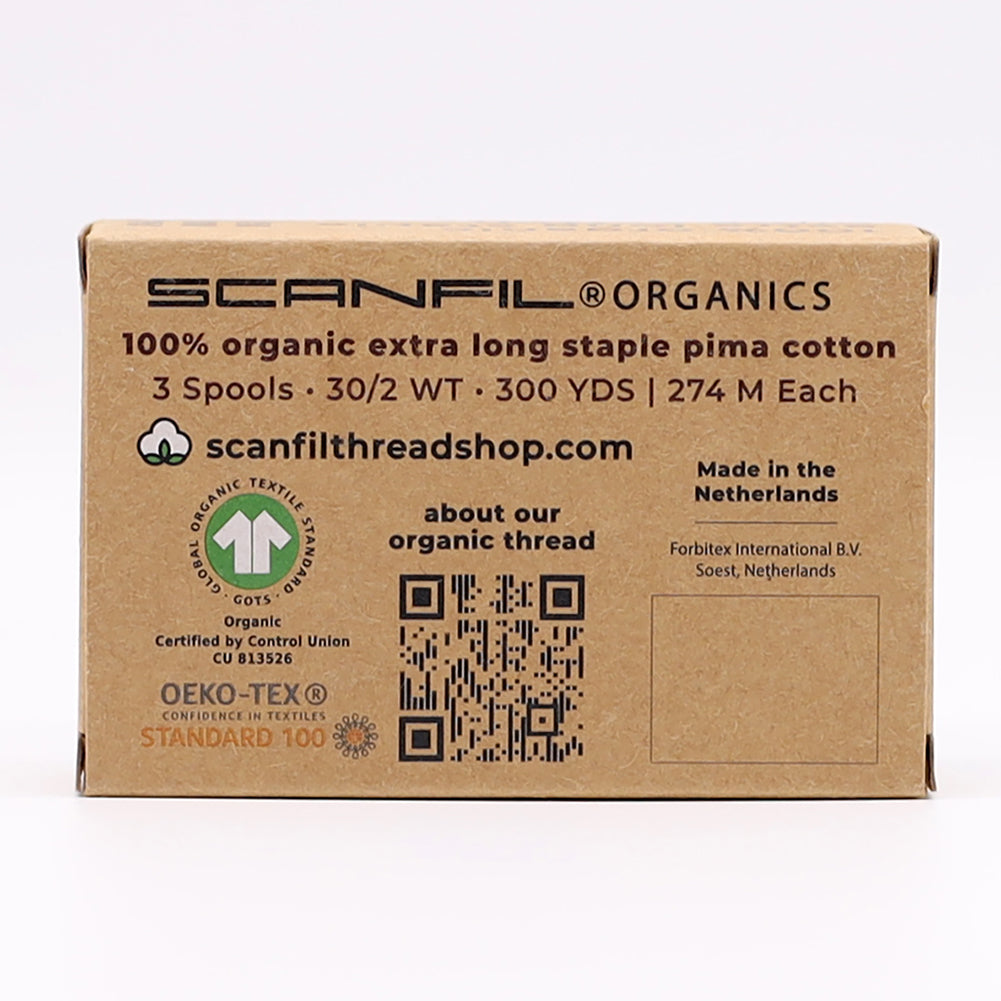 SCANFIL® 30wt Organic Pima Cotton Thread Trio Set - 3ct 300yd Spools - Cool Purples - Joann Fabrics