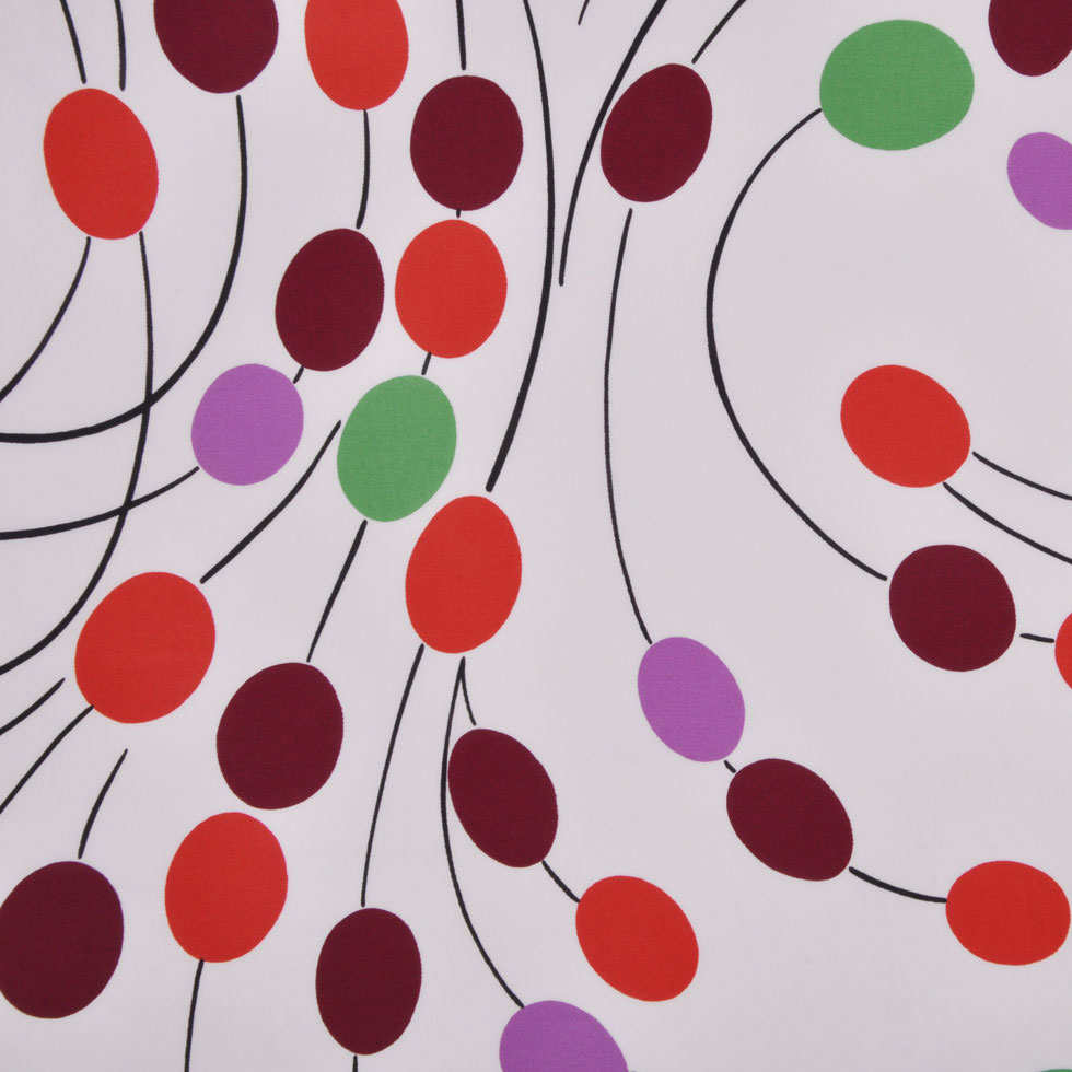 Italian Multicolor Geometric Polka Dots on a Stretch Cotton Twill - Joann Fabrics