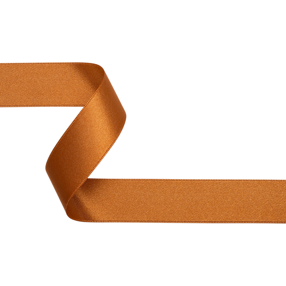 Pumpkin Double Face French Satin Ribbon - 1