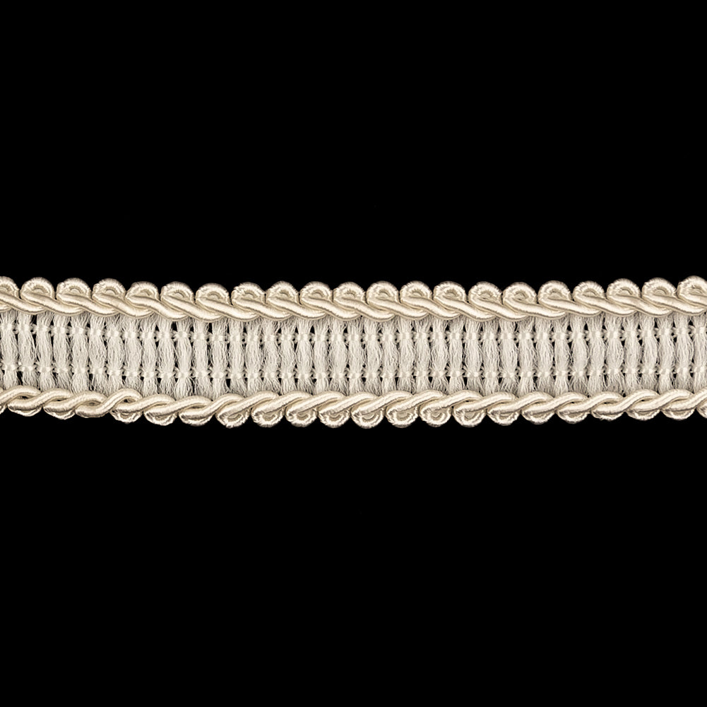 White Braided Trim - 0.75