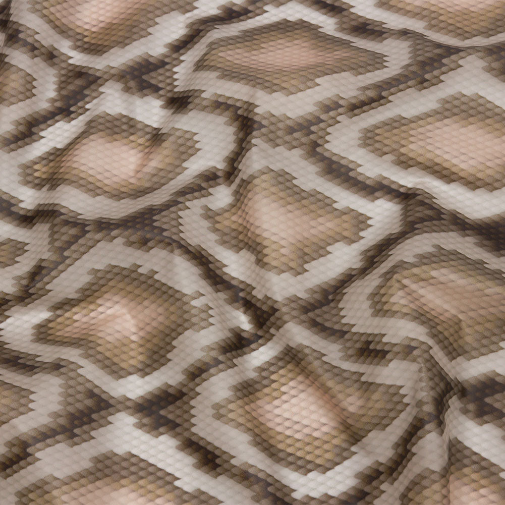 Brown and Beige Snakeskin Diamonds Lightweight Translucent Vinyl - Joann Fabrics