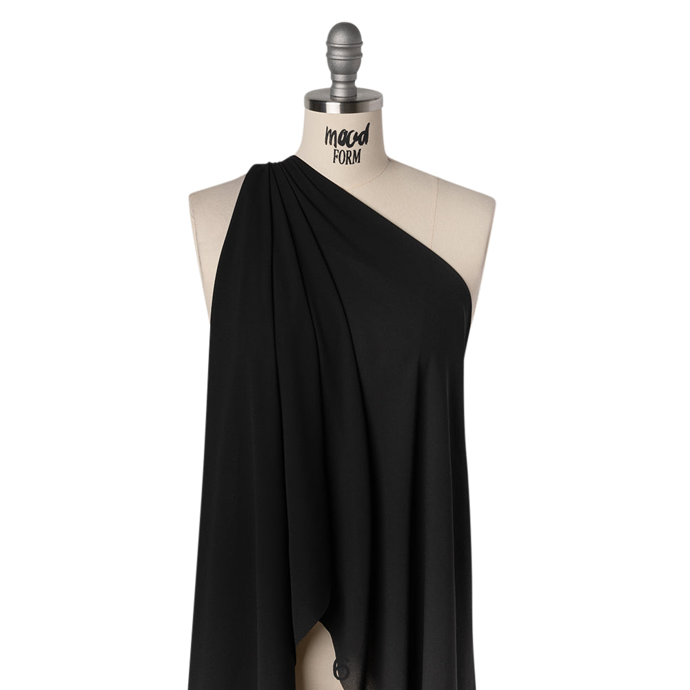 Polyester Double Georgette - Black - Designer Deadstock - Joann Fabrics