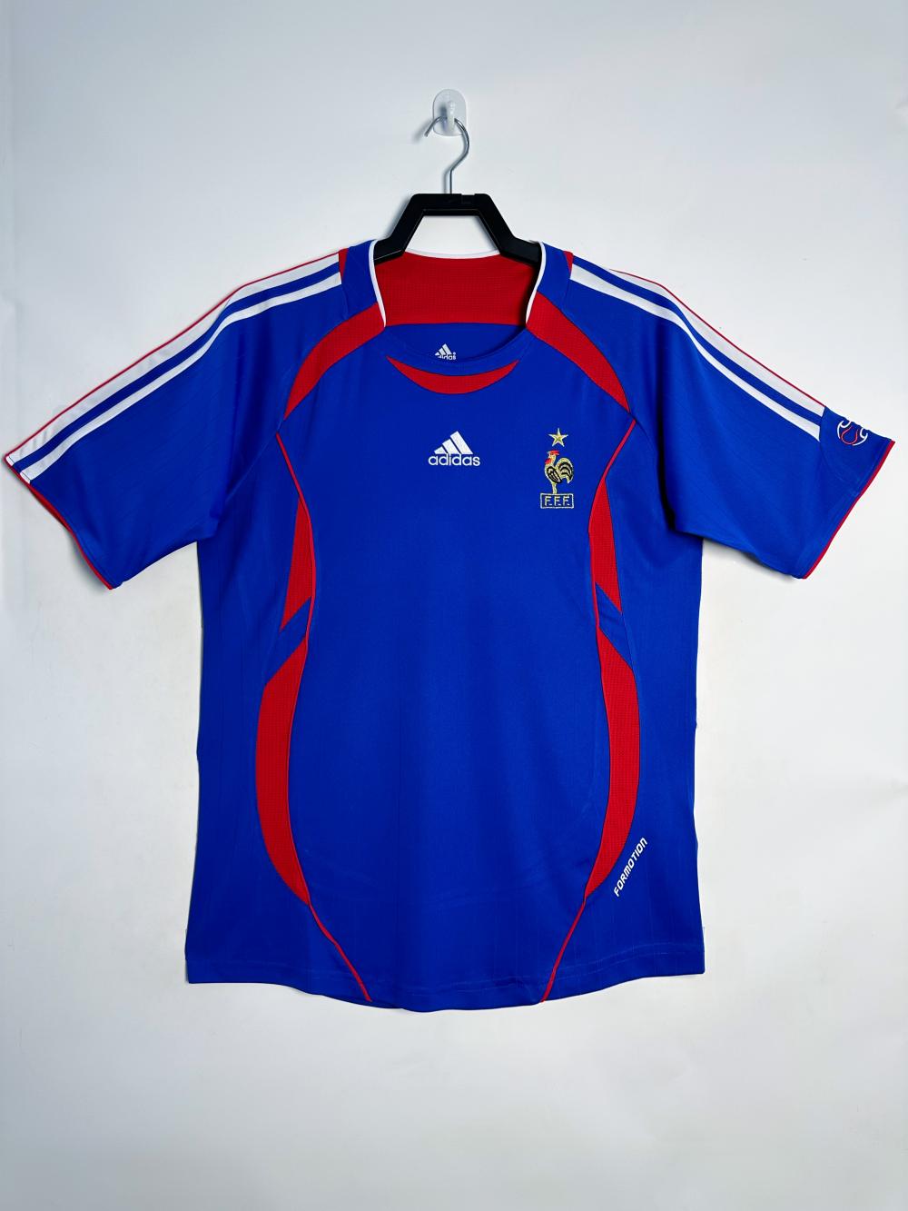 2006 Retro France Home Football Shirt 1:1 Thai Quality