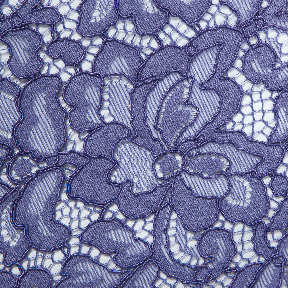 Re-Embroidered Lace Panel - Purple Floral - Joann Fabrics