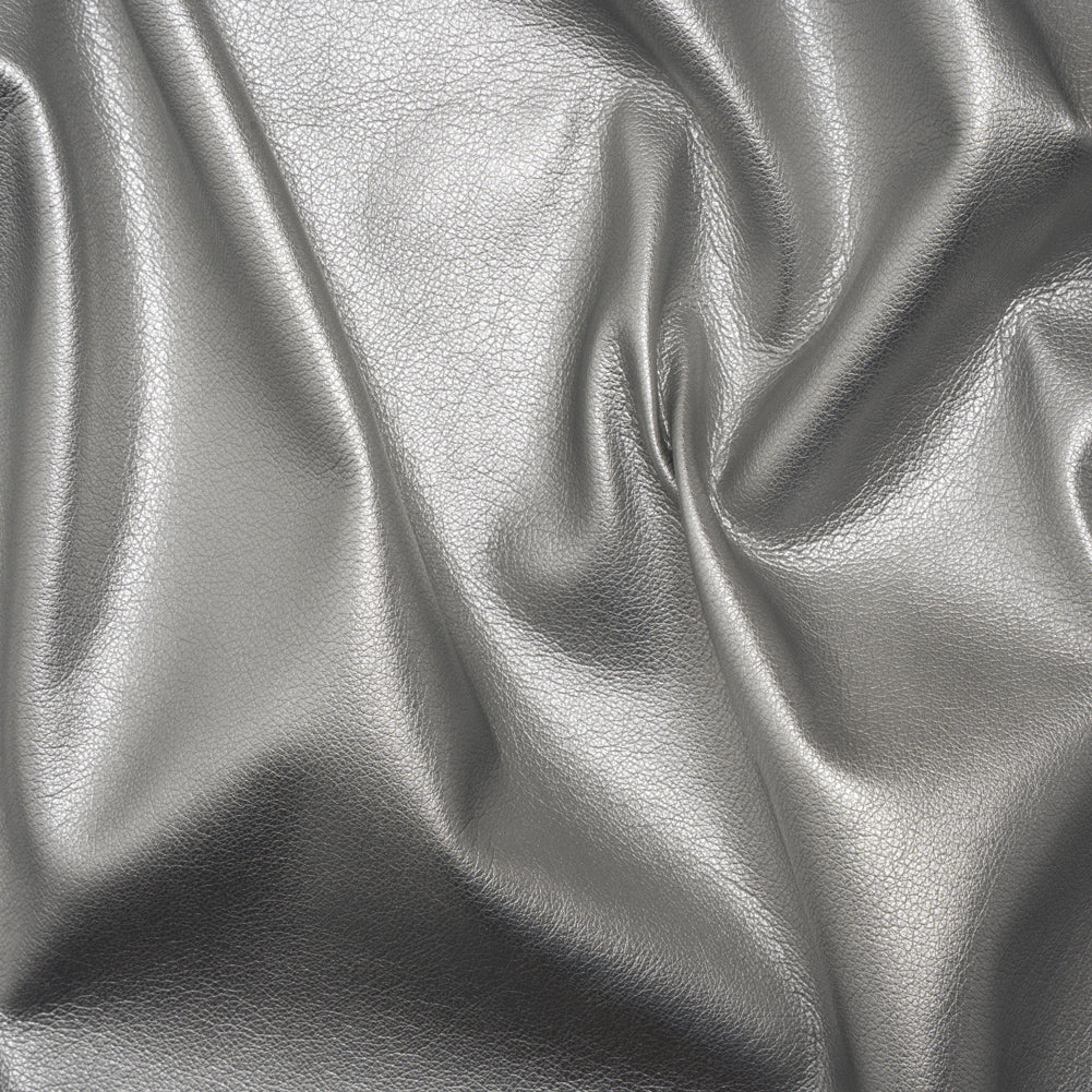 Buttery Faux Leather with Brushed Suede-like Backing - Silver - Veronica Collection - Joann Fabrics