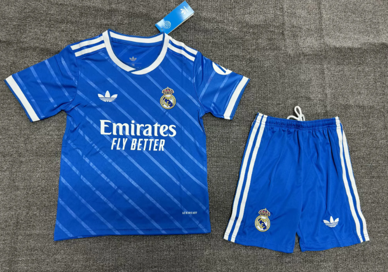 2025/2026 Real Madrid Third Away Football Jersey 1:1 Thai quality Kids Size