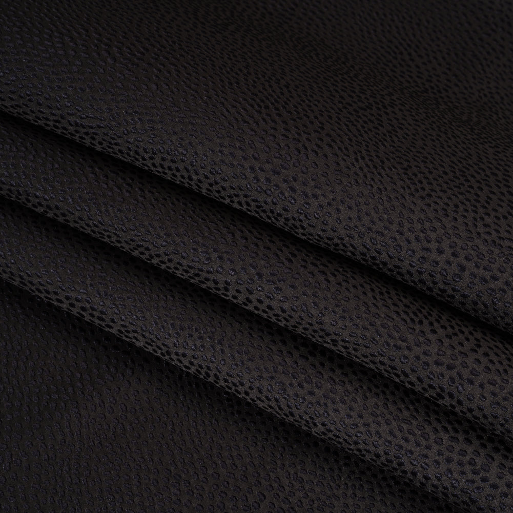 Recycled Polyester Jacquard - Ebony Little All-Over Spots - British Imported - Joann Fabrics