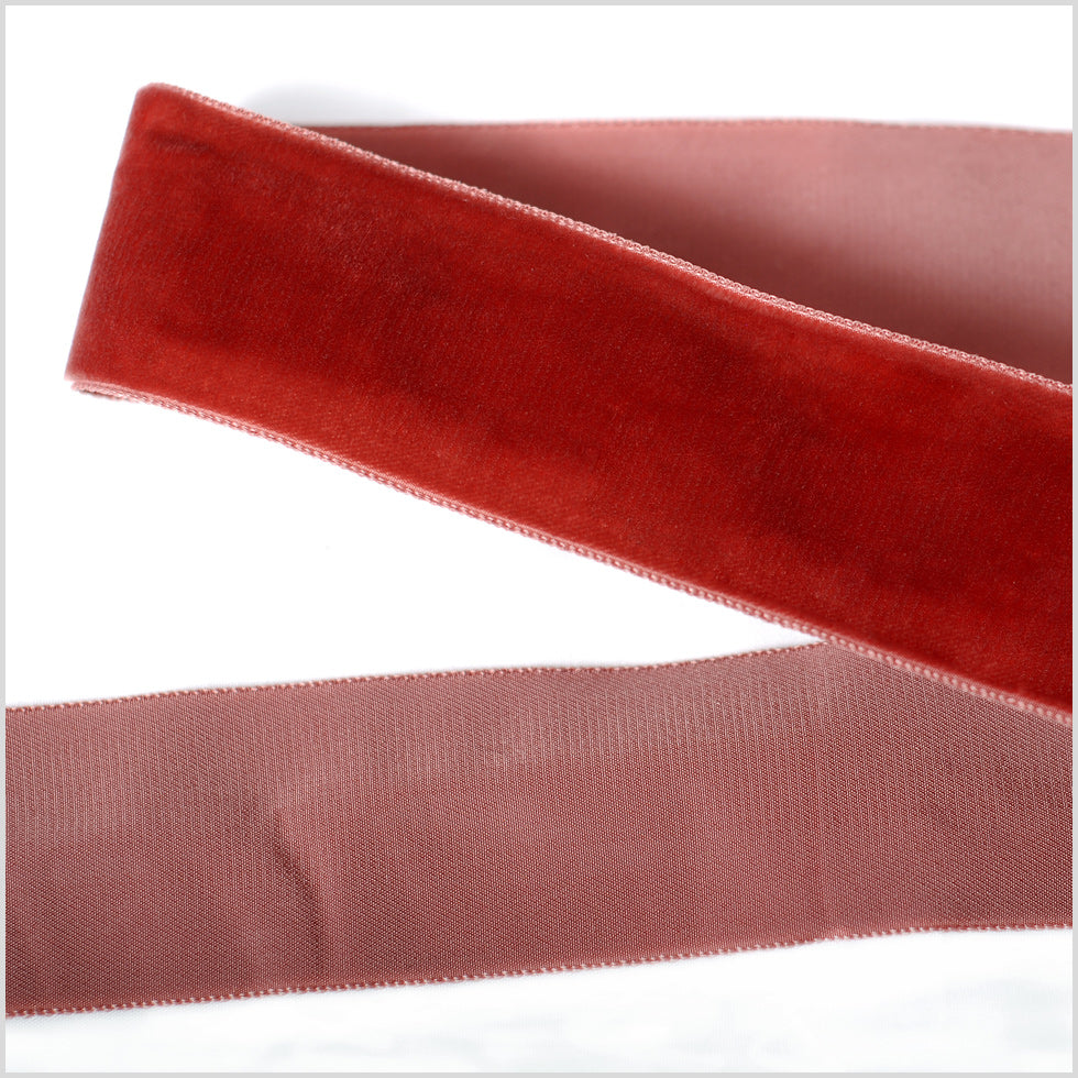 Single Faced Velvet Ribbon Made in Italy - 1.5
