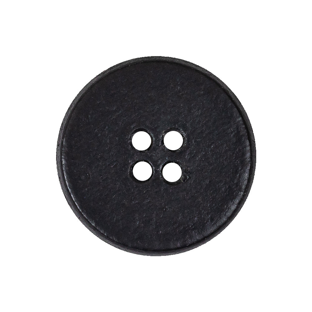 Italian Baritone Blue Low Convex 4-Hole Leather Button - 40L/25.5mm - Joann Fabrics