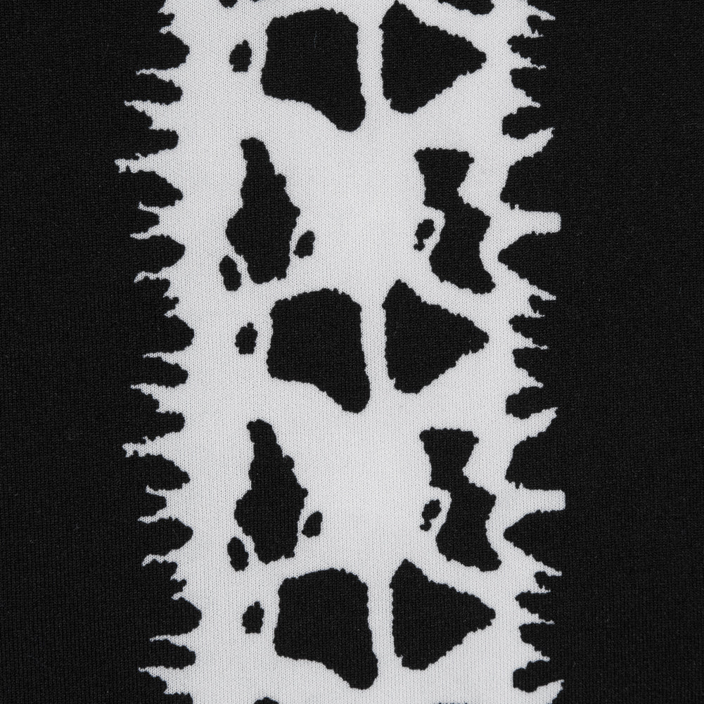 Black and White Abstract Awning Stripes on a Stretch Double Knit - Joann Fabrics