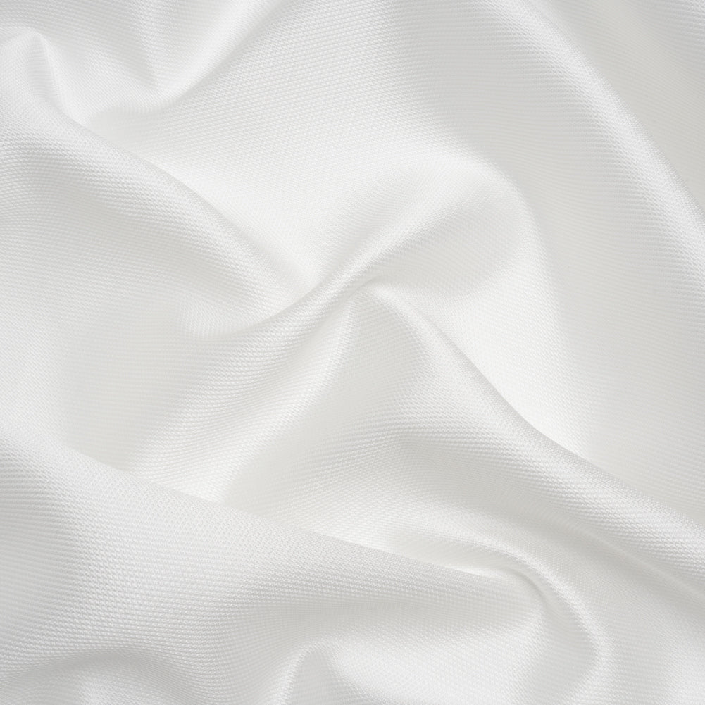 Polyester and Silk Mikado Pique Made in Italy - White Alyssum - Premium Collection - Joann Fabrics