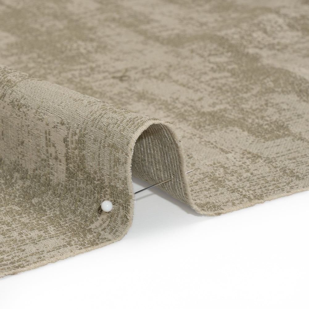 Abstract Textures Recycled Polyester and Cotton Drapery Jacquard - Limestone - British Imported - Joann Fabrics