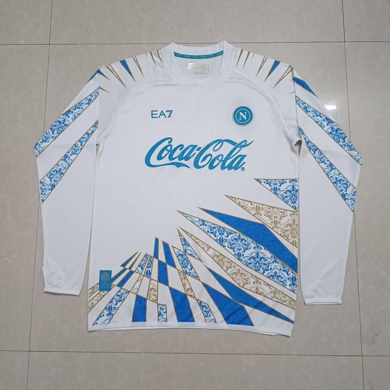 2025/2026 Napoli Long Sleeves Pre Match Training Football Jersey 1:1 Thai Quality