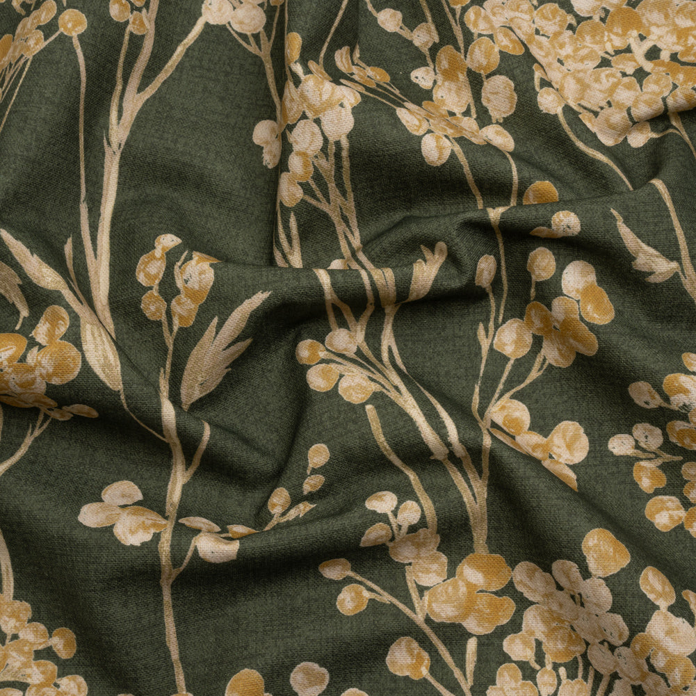 Cotton Canvas Print - Forest Berry Stems - British Imported - Joann Fabrics