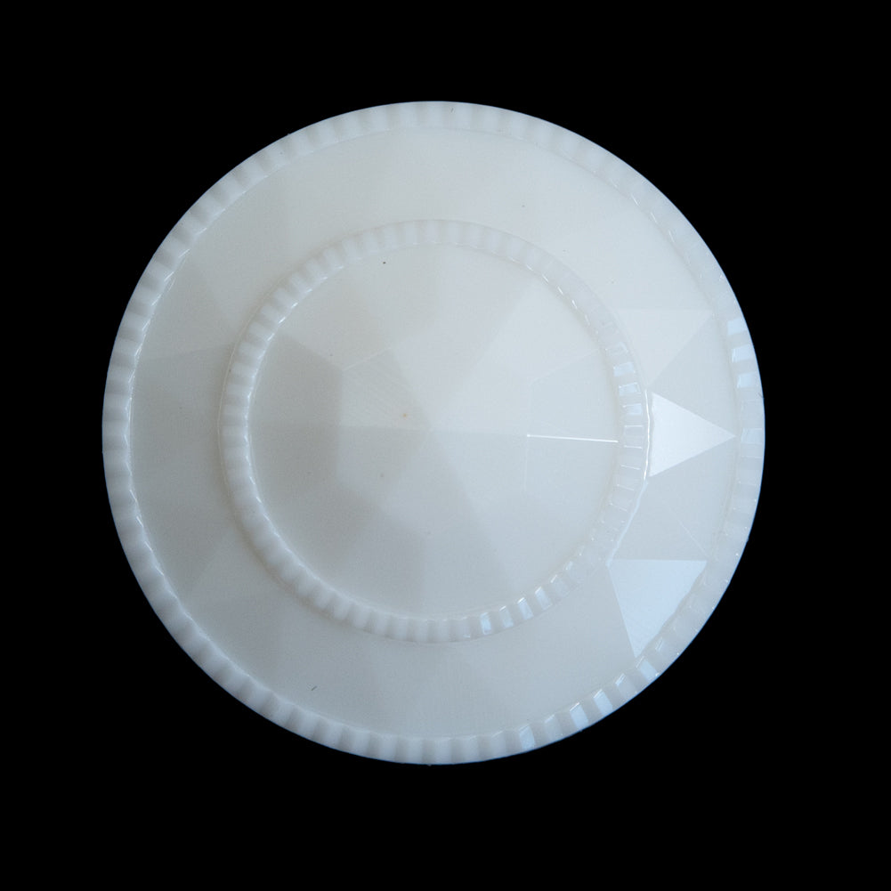 Italian White Beveled Shank Back Button - 44L/28mm - Joann Fabrics