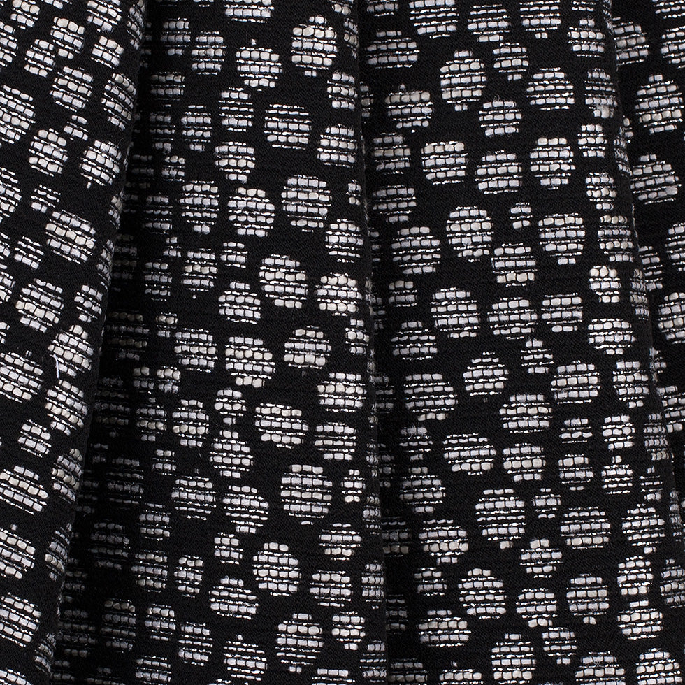 Black/Navy Metallic Polyester Jacquard - Joann Fabrics